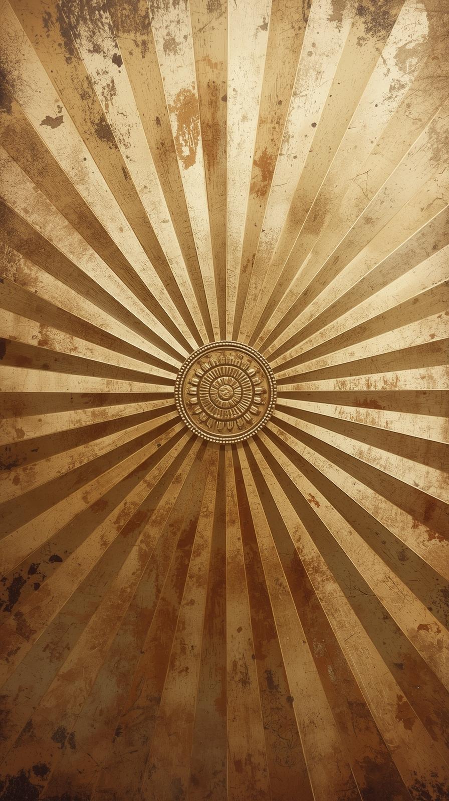 S Sunburst With Subtle Patina