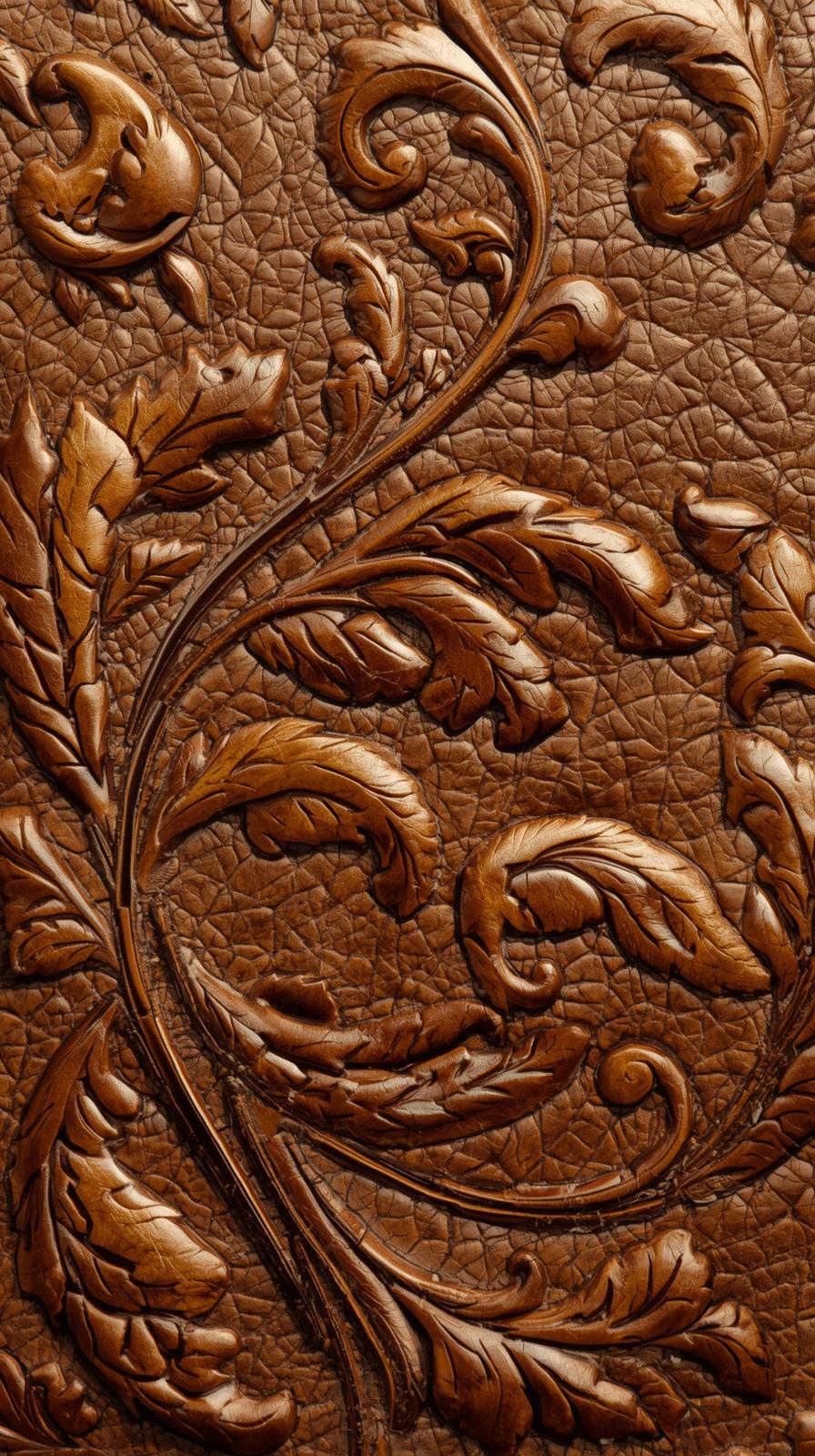Embossed Leather Flourish