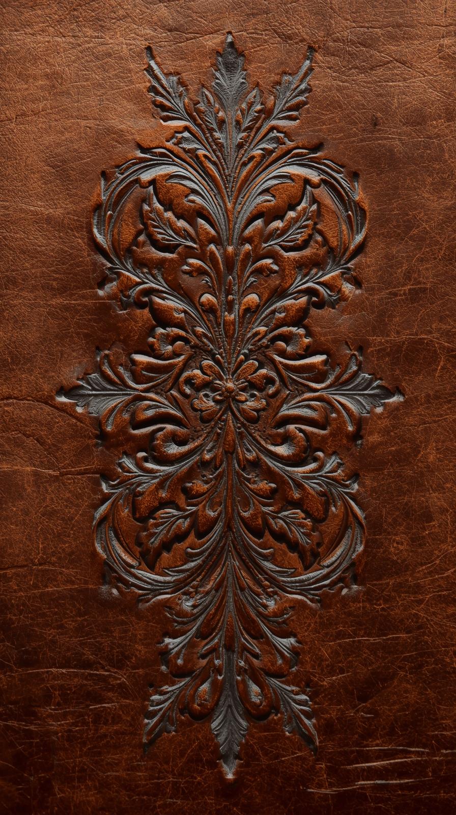 Embossed Leather Flourish