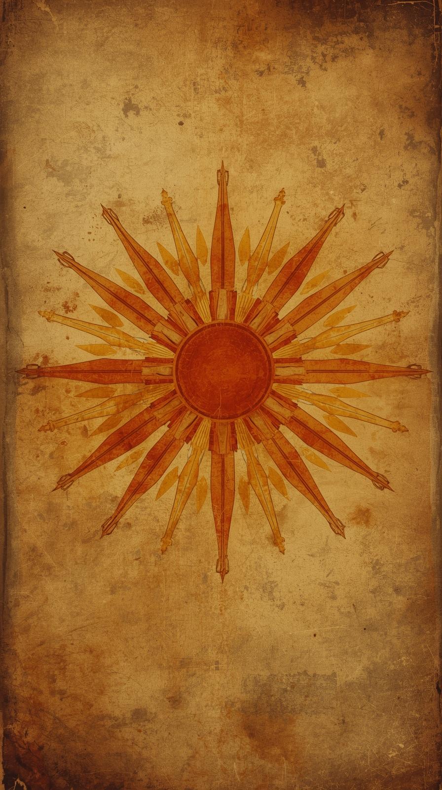 S Sunburst With Subtle Patina