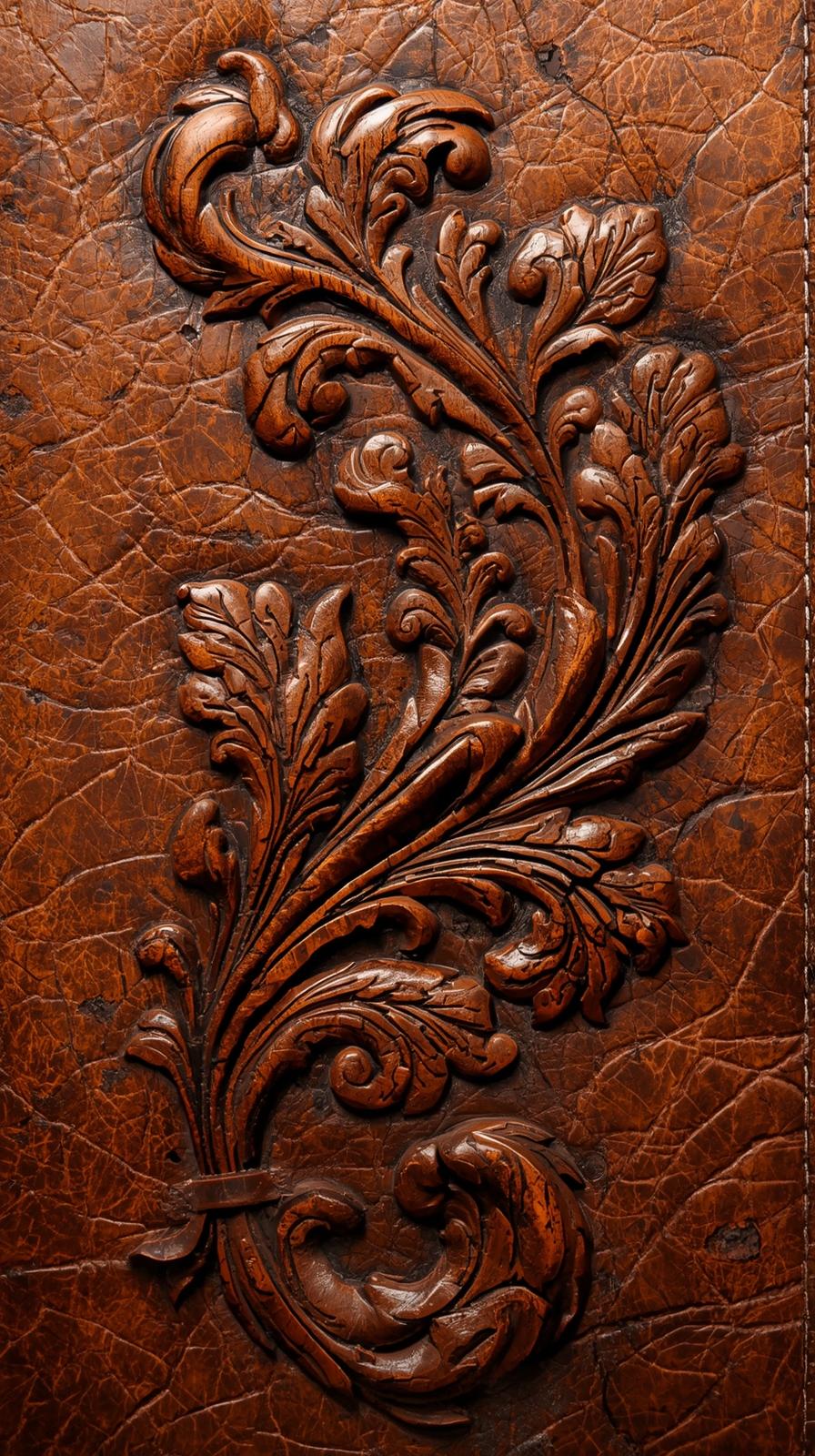 Embossed Leather Flourish