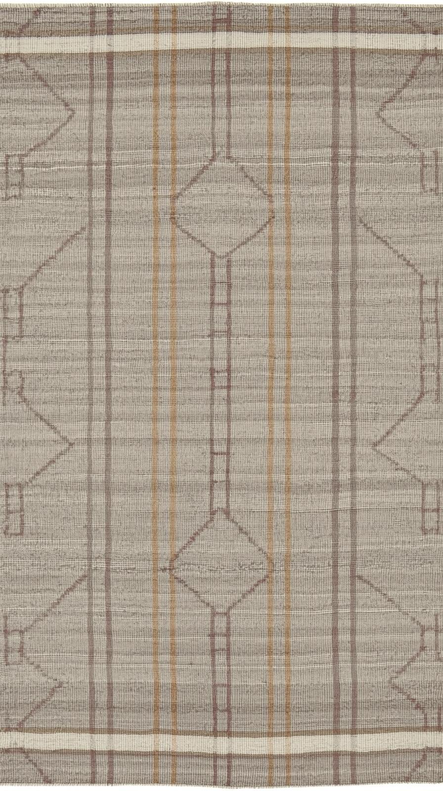 Kilim DiamonIkat Blur Stripes Subduedd Weave Muted