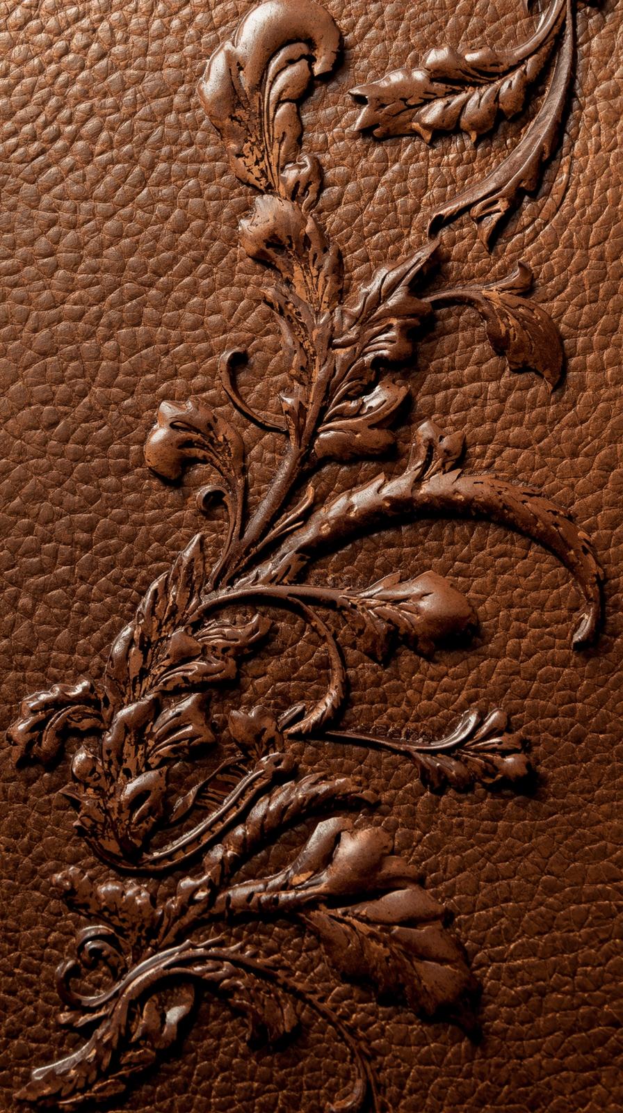 Embossed Leather Flourish