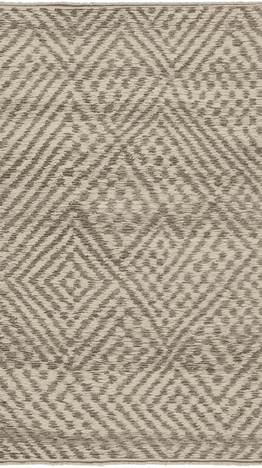 Kilim DiamonIkat Blur Stripes Subduedd Weave Muted