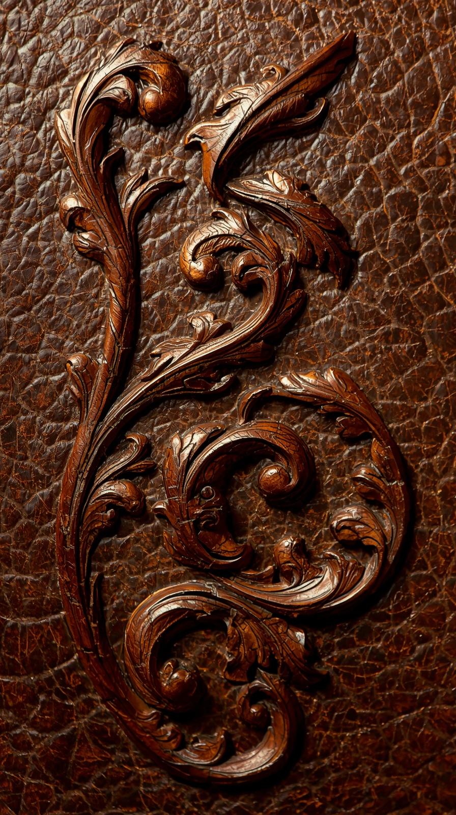 Embossed Leather Flourish