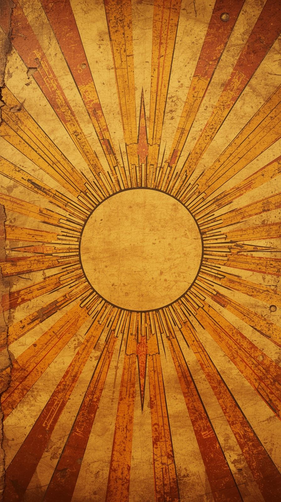 S Sunburst With Subtle Patina