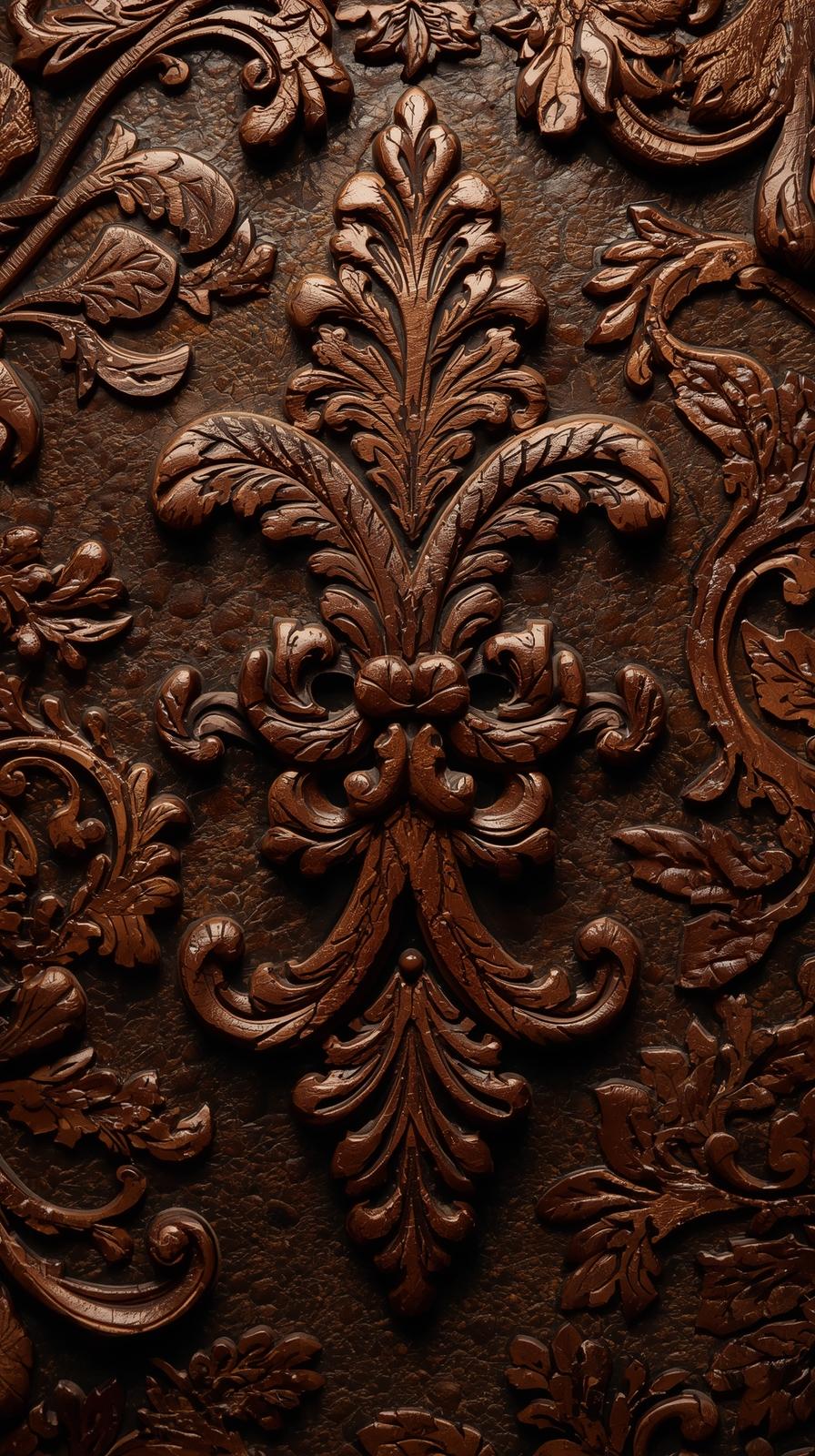 Embossed Leather Flourish