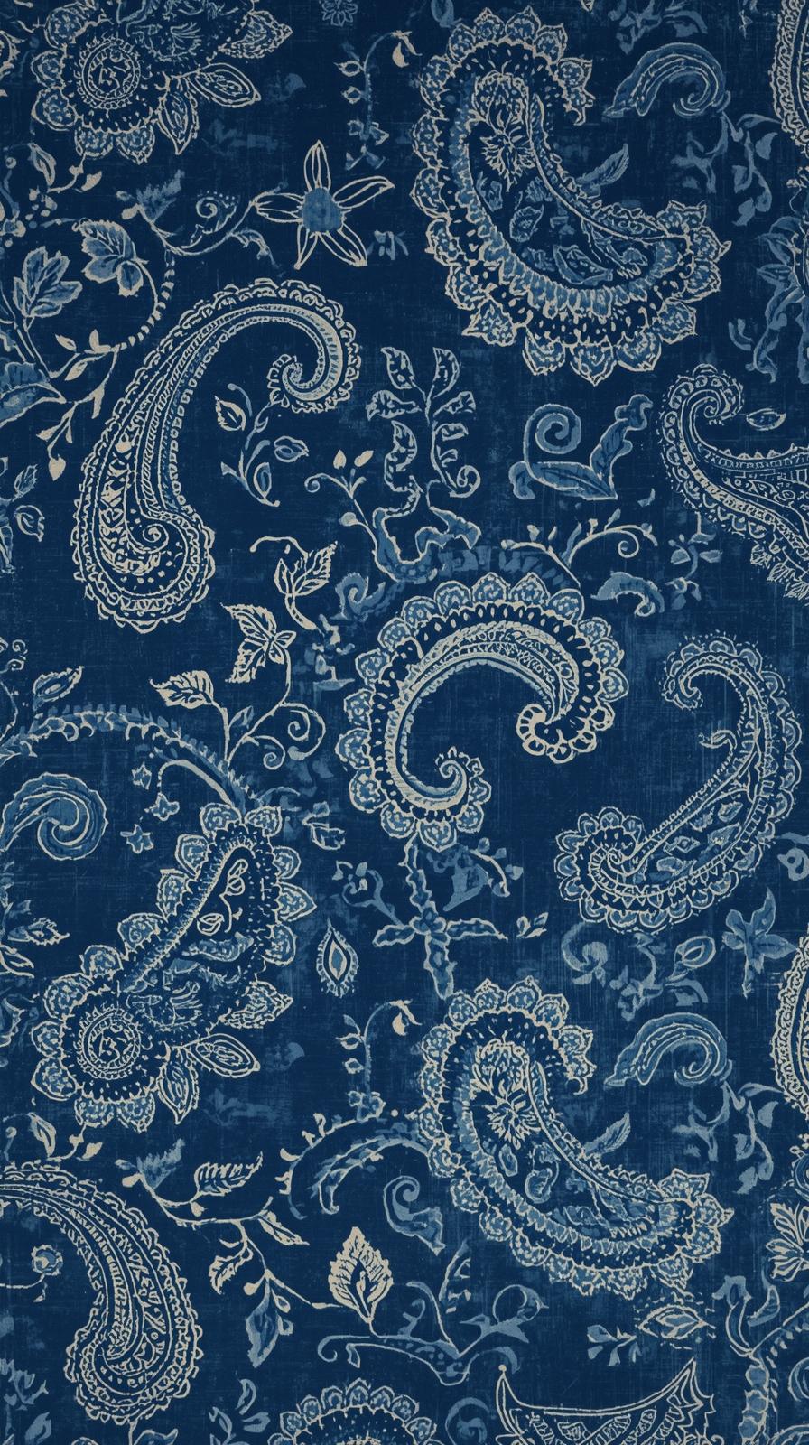 Paisley On Worn Indigo