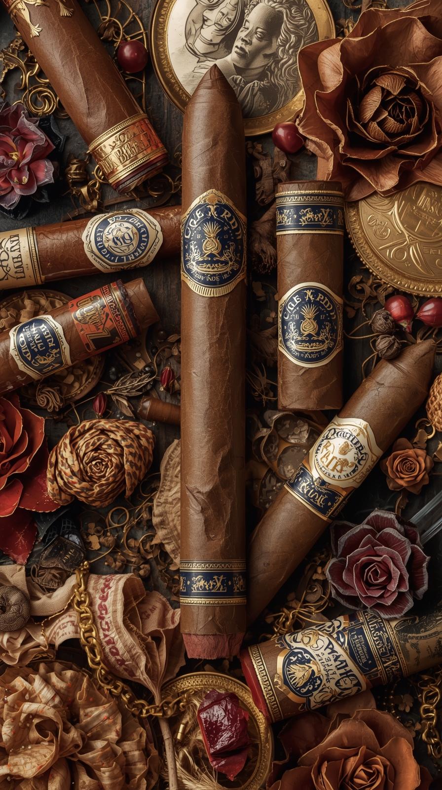 Cigar Band Collage Luxe