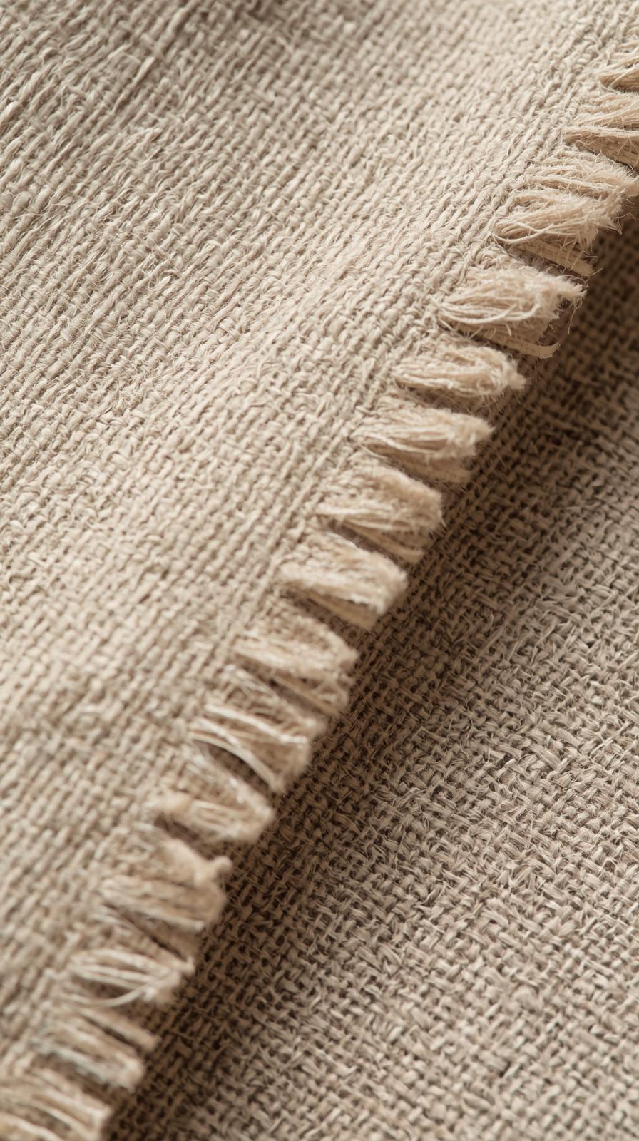 Linen Texture With Deckled Edges
