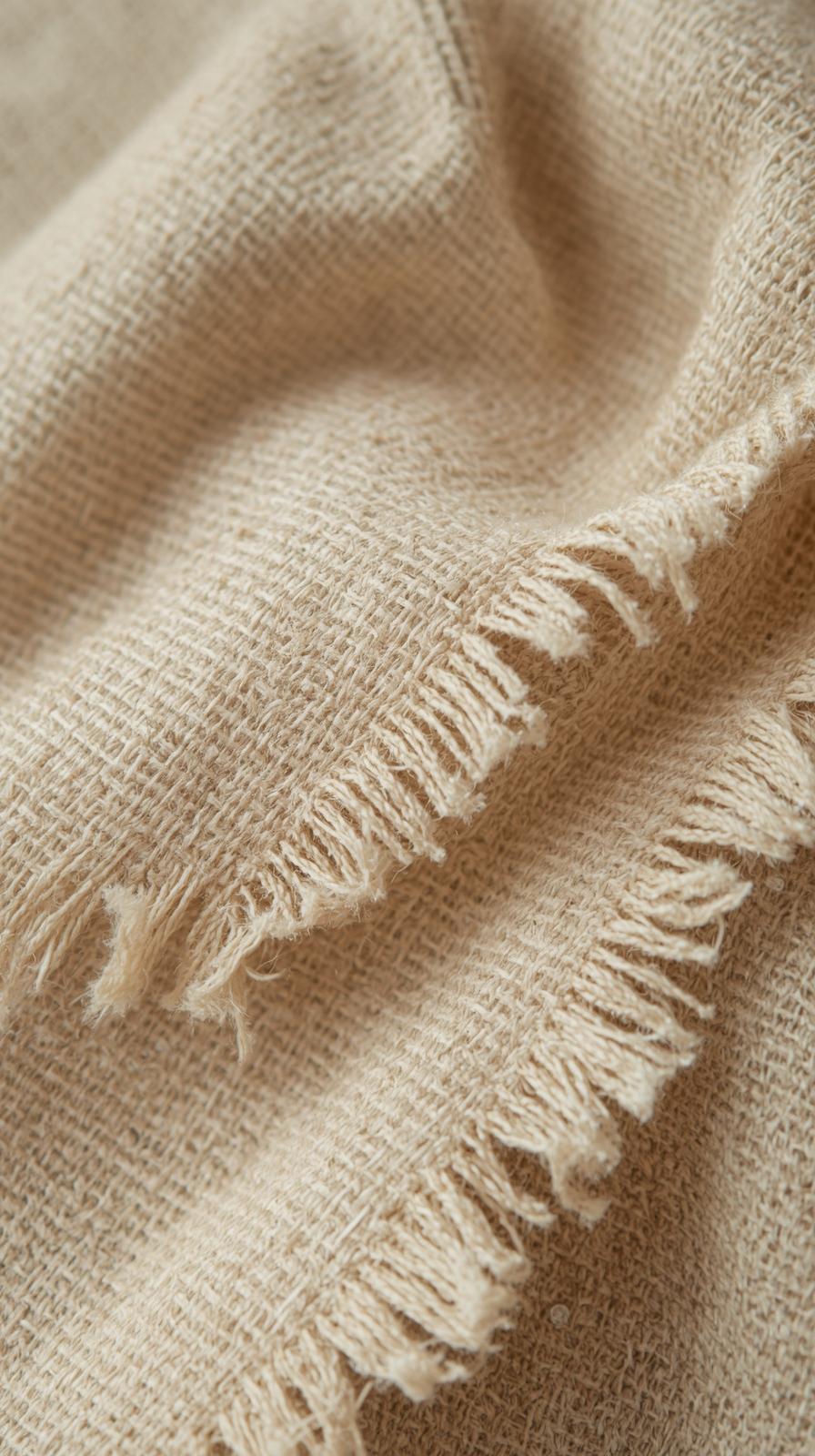 Linen Texture With Deckled Edges