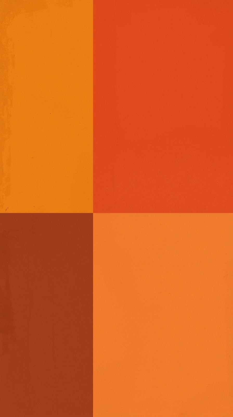 S Orange Brown Geometric Blocks