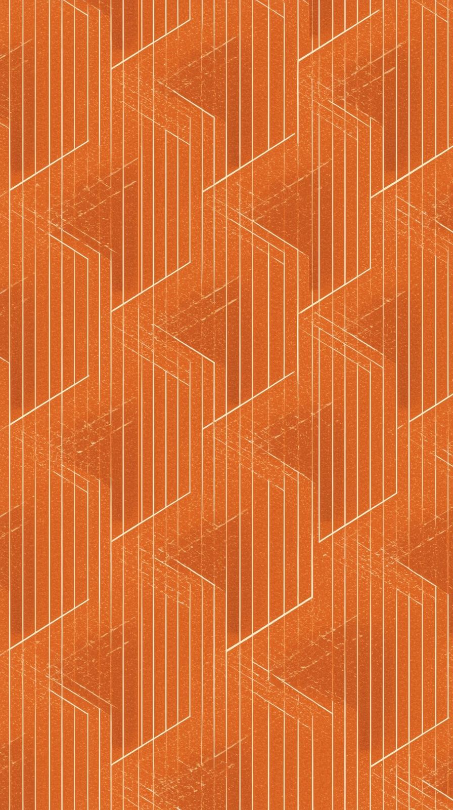 S Orange Brown Geometric Blocks
