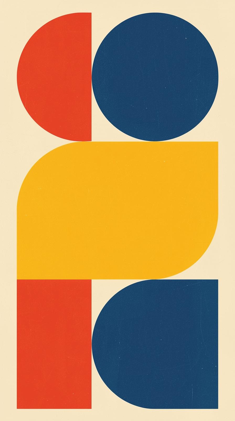 Bauhaus PriArts  Crafts Stylized Tulipsmary Shapes