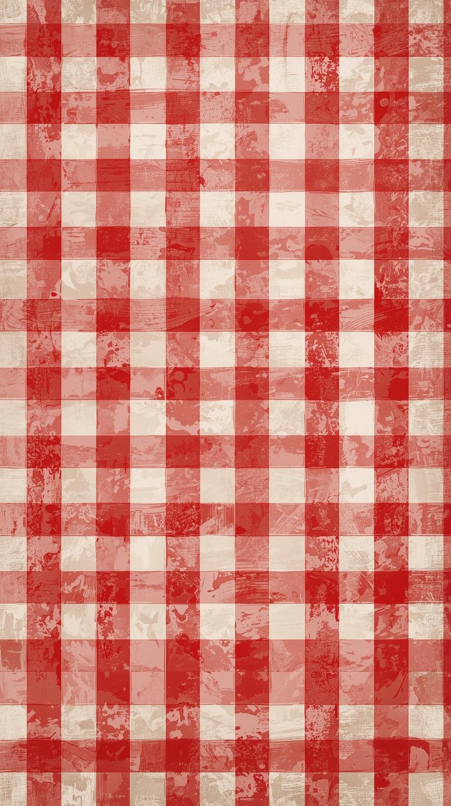 Gingham Kitchen Checks Faded