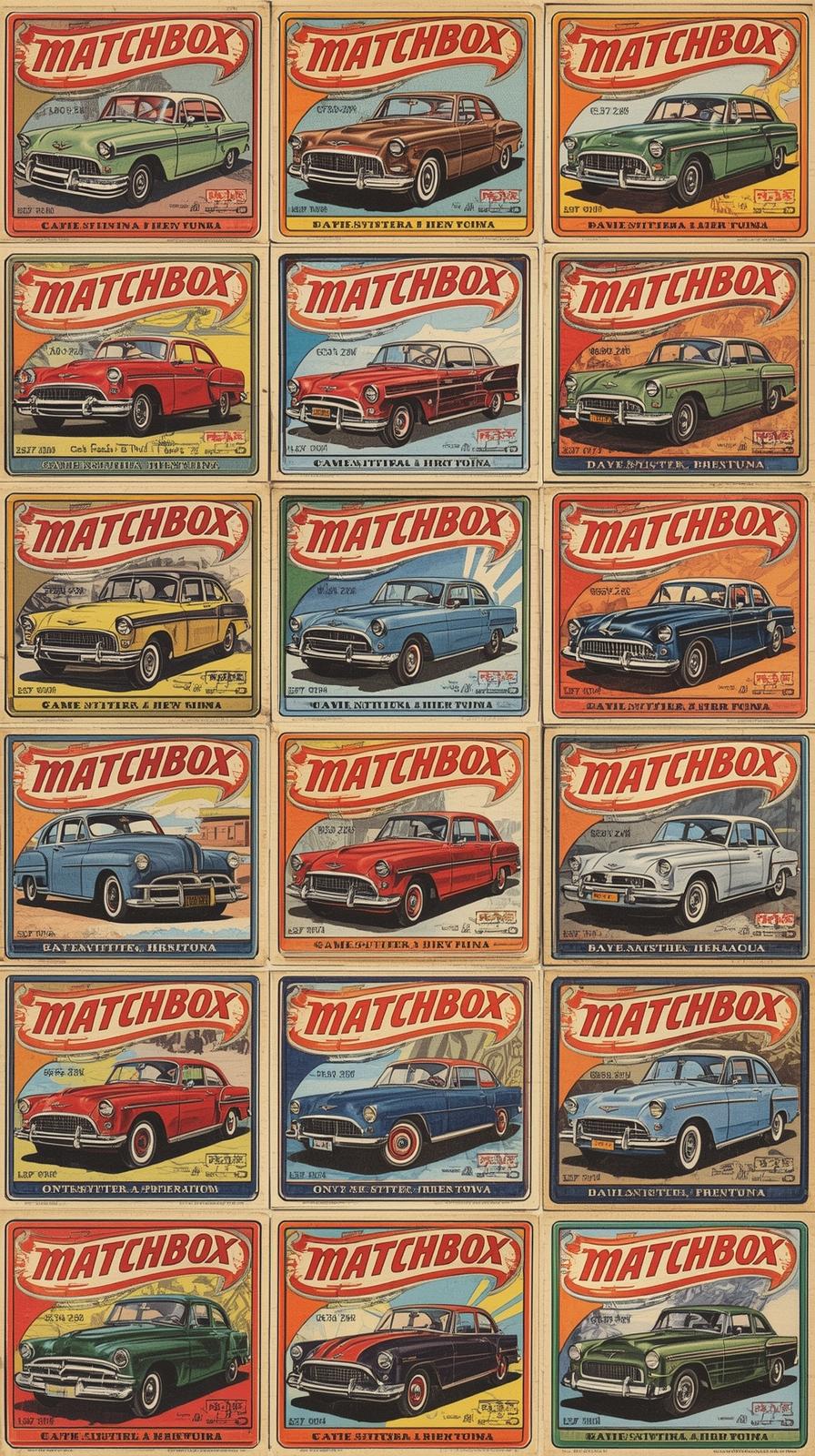 Matchbox Label Montage