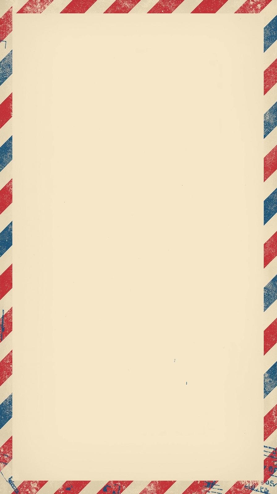 Airmail Stripes Border Layout