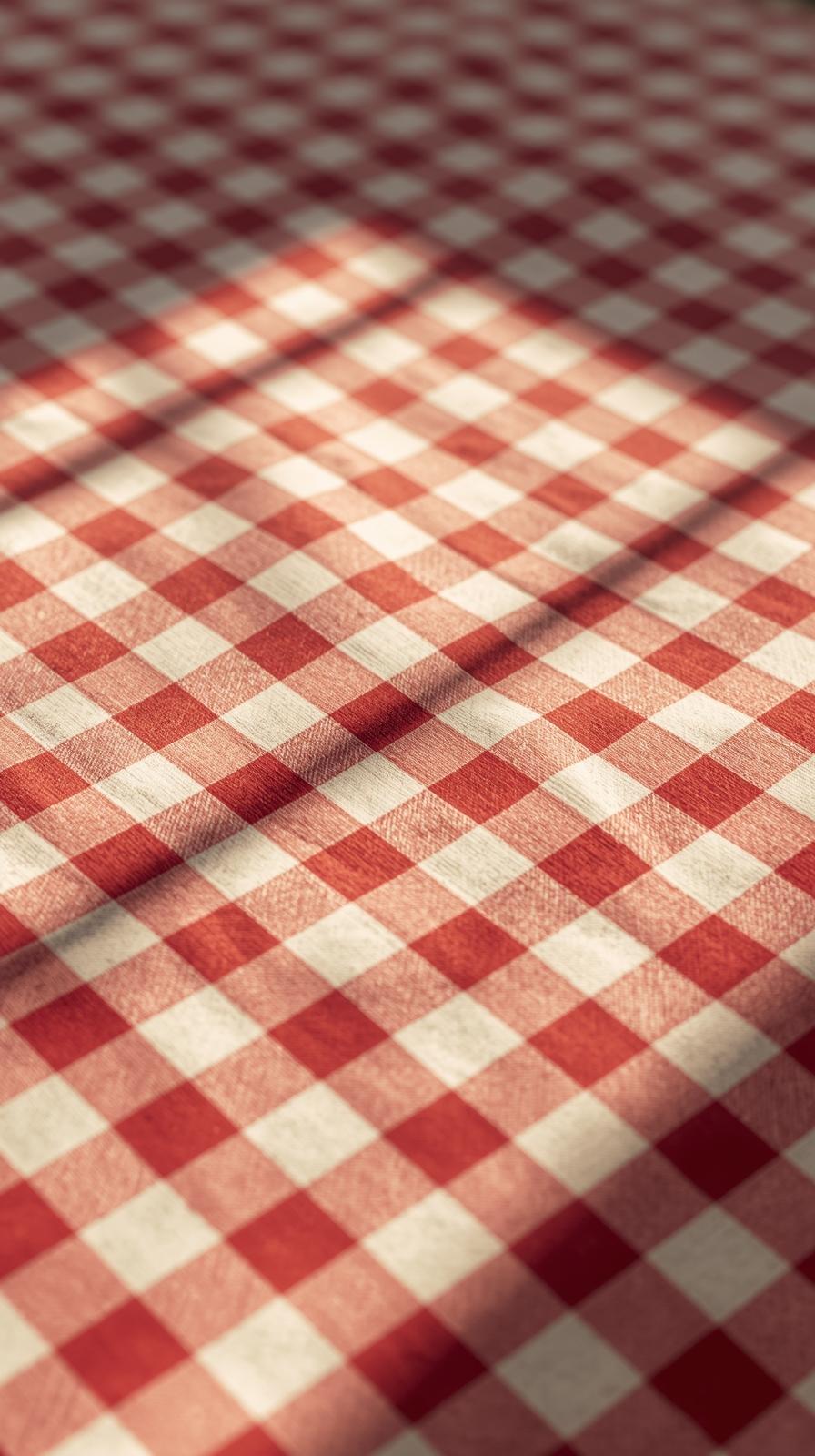 Gingham Kitchen Checks Faded