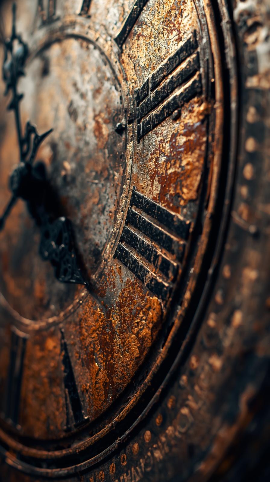 Clockface Numerals Distressed