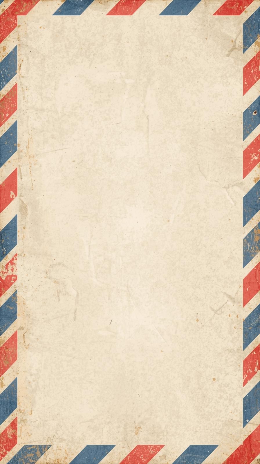 Airmail Stripes Border Layout