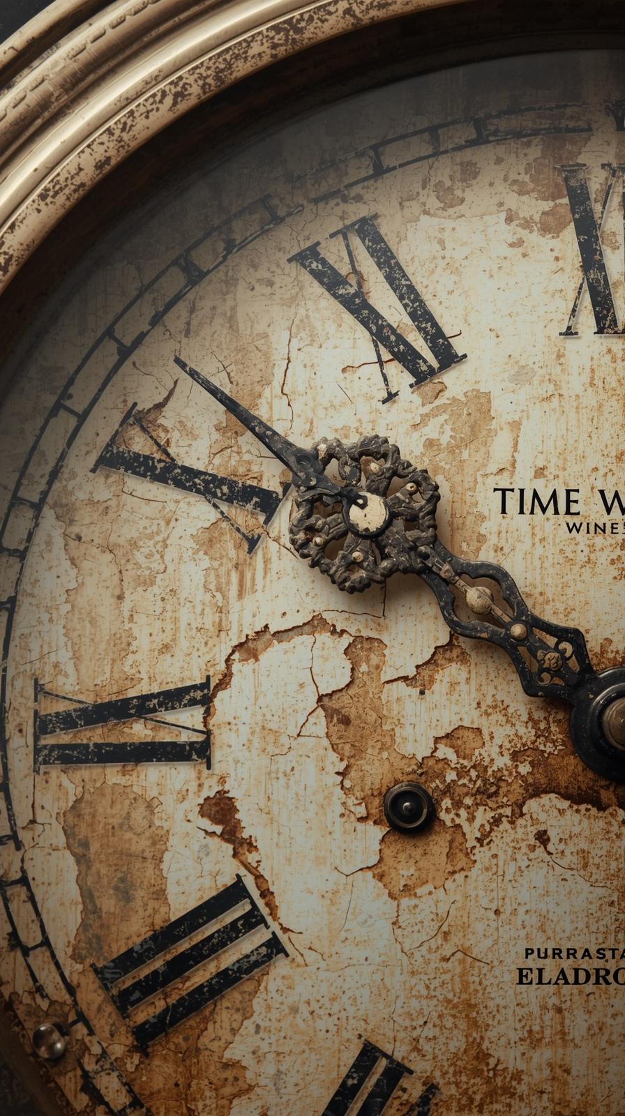 Clockface Numerals Distressed