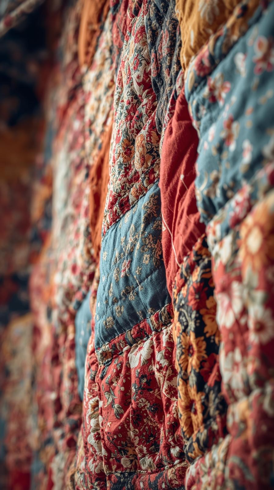 Patchwork QFeed Sack Floral Repeatsuilt Calico Mix