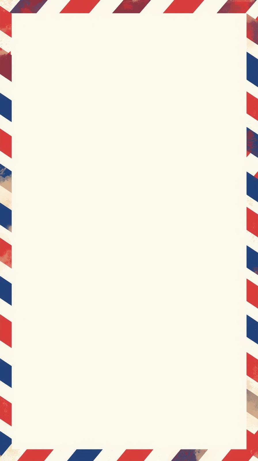 Airmail Stripes Border Layout