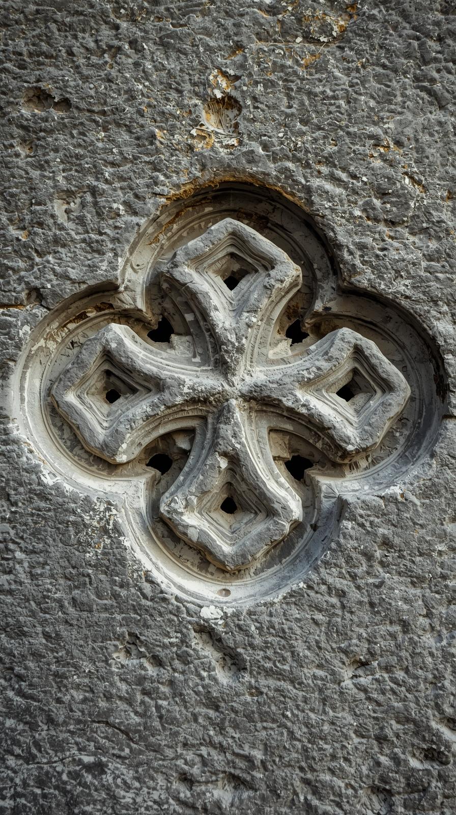 Gothic Quatrefoil Stone Texture