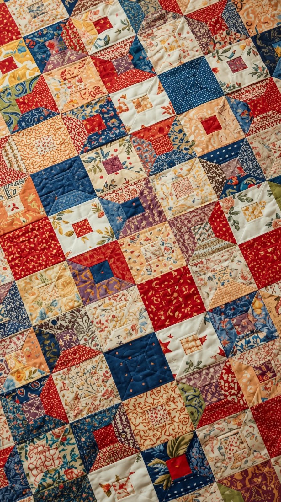 Patchwork Quilt Calico Mix