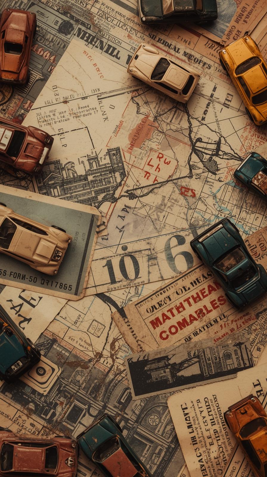 Matchbox LaOld Travel Tickets Scatteredbel Montage