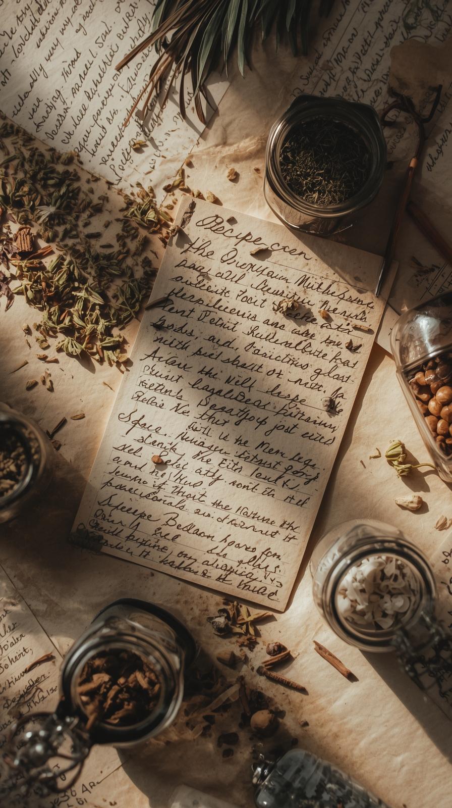 HandwrittenApothecary Labels And Jars Recipe Cards