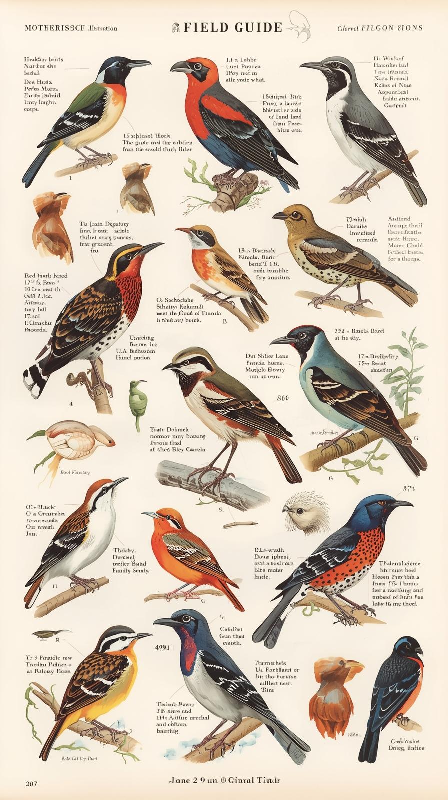 Bird Guide Illustrations