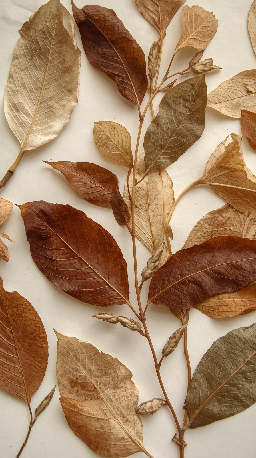 Herbarium Pressed Leaves