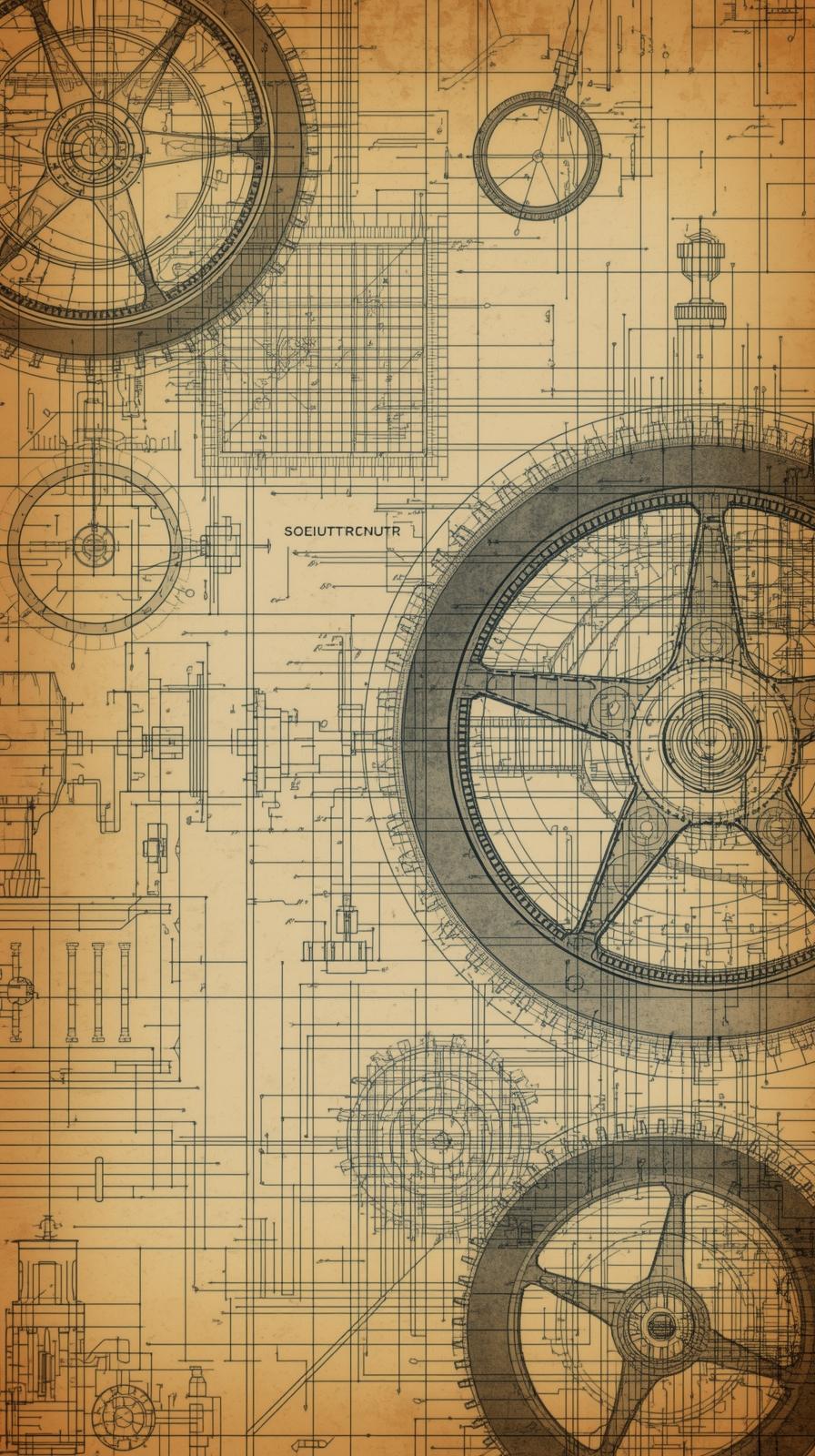 Blueprint Schematics Faded