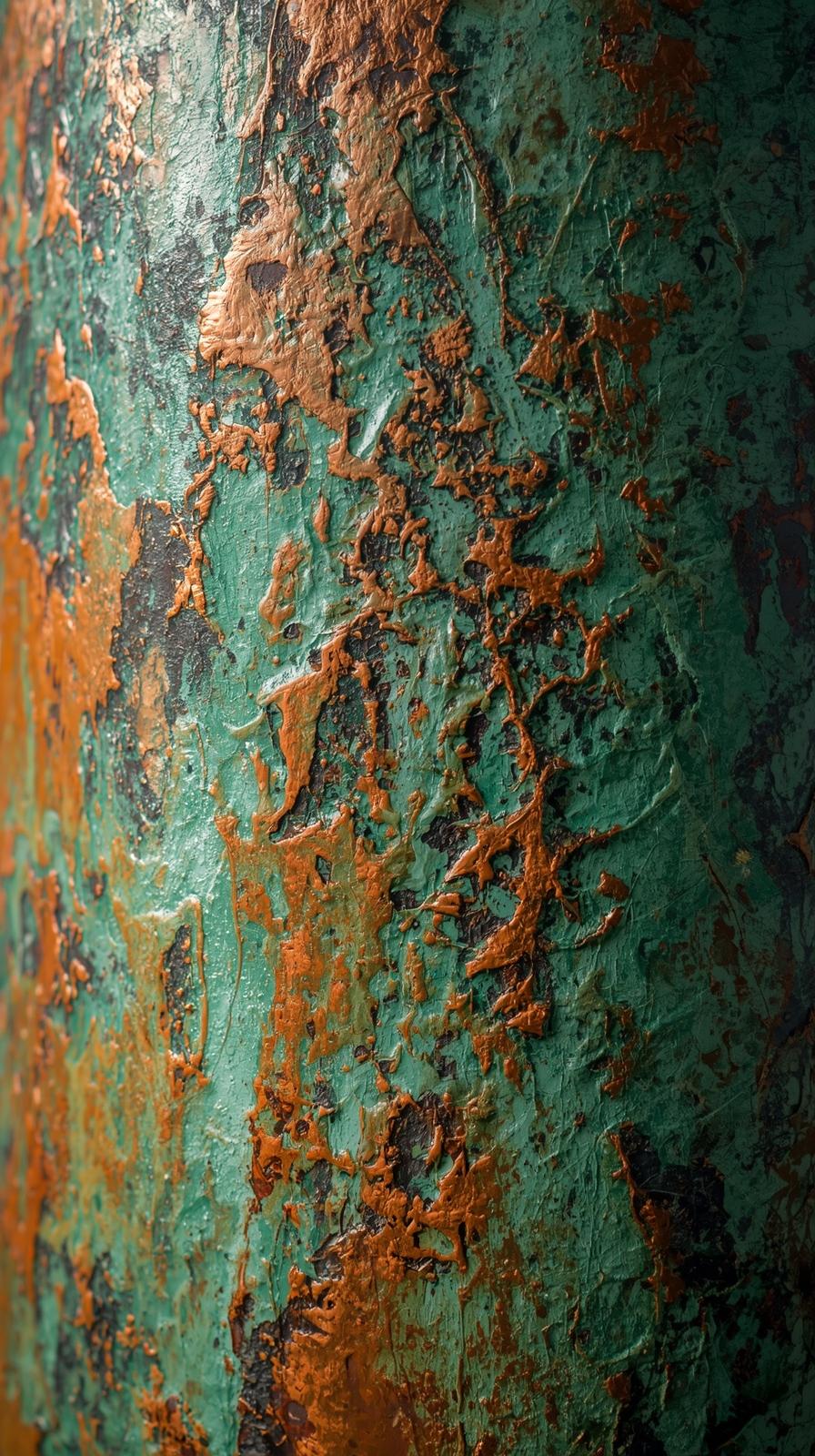 Patinated Copper Verdigris Wash
