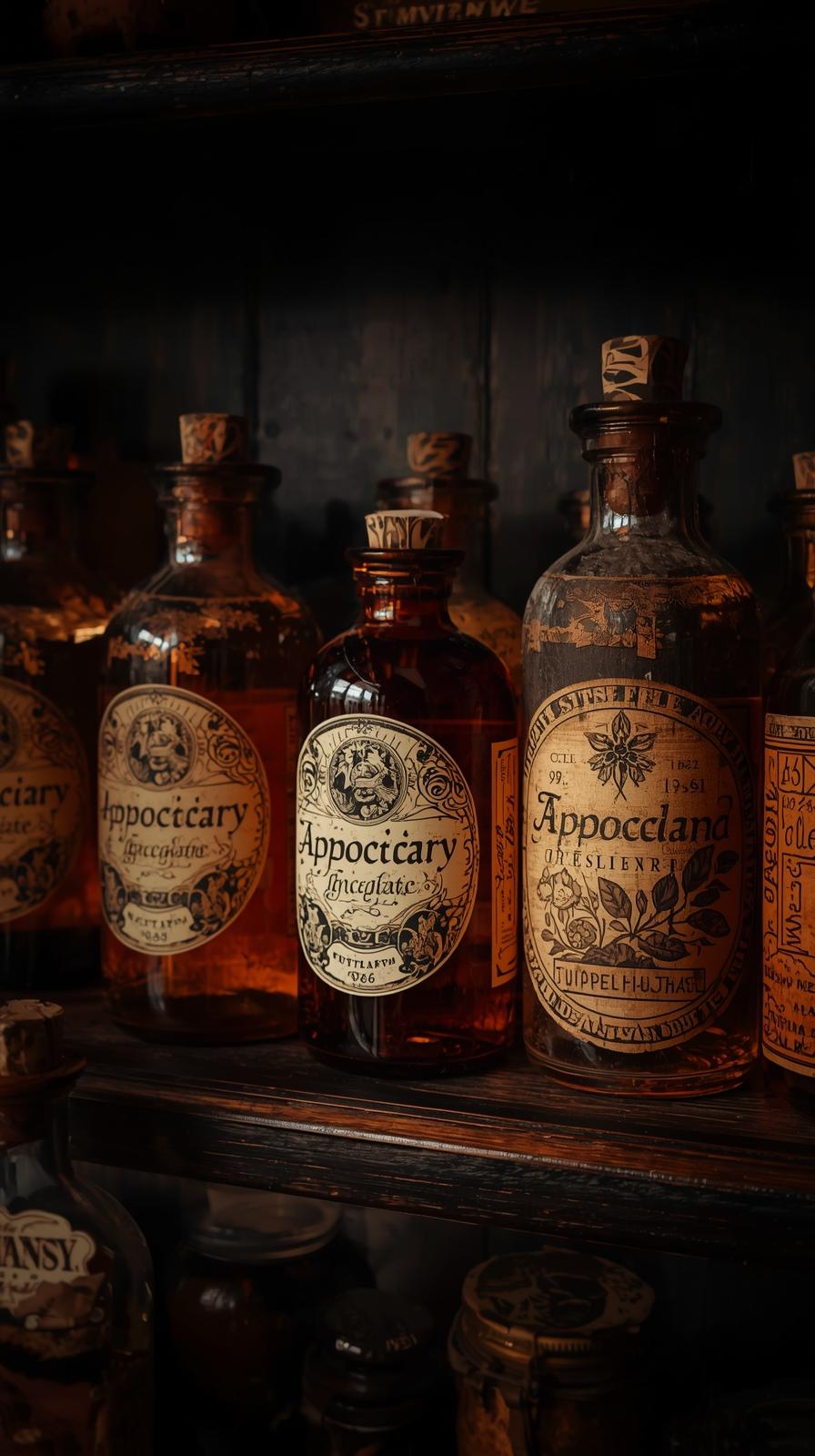 Apothecary Labels And Jars
