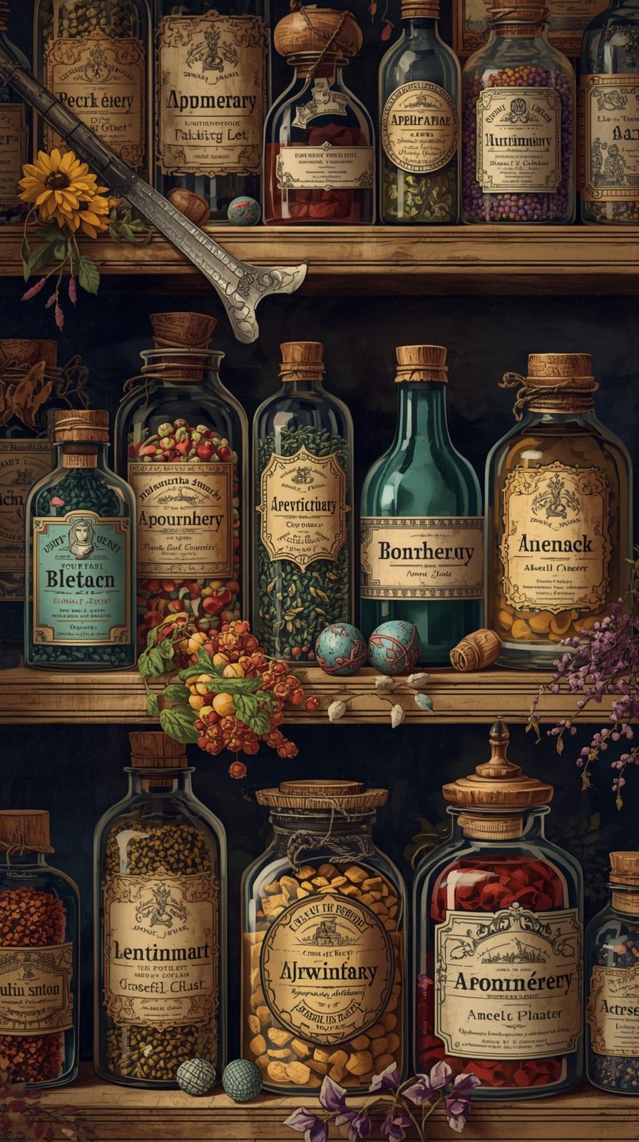 Apothecary Labels And Jars