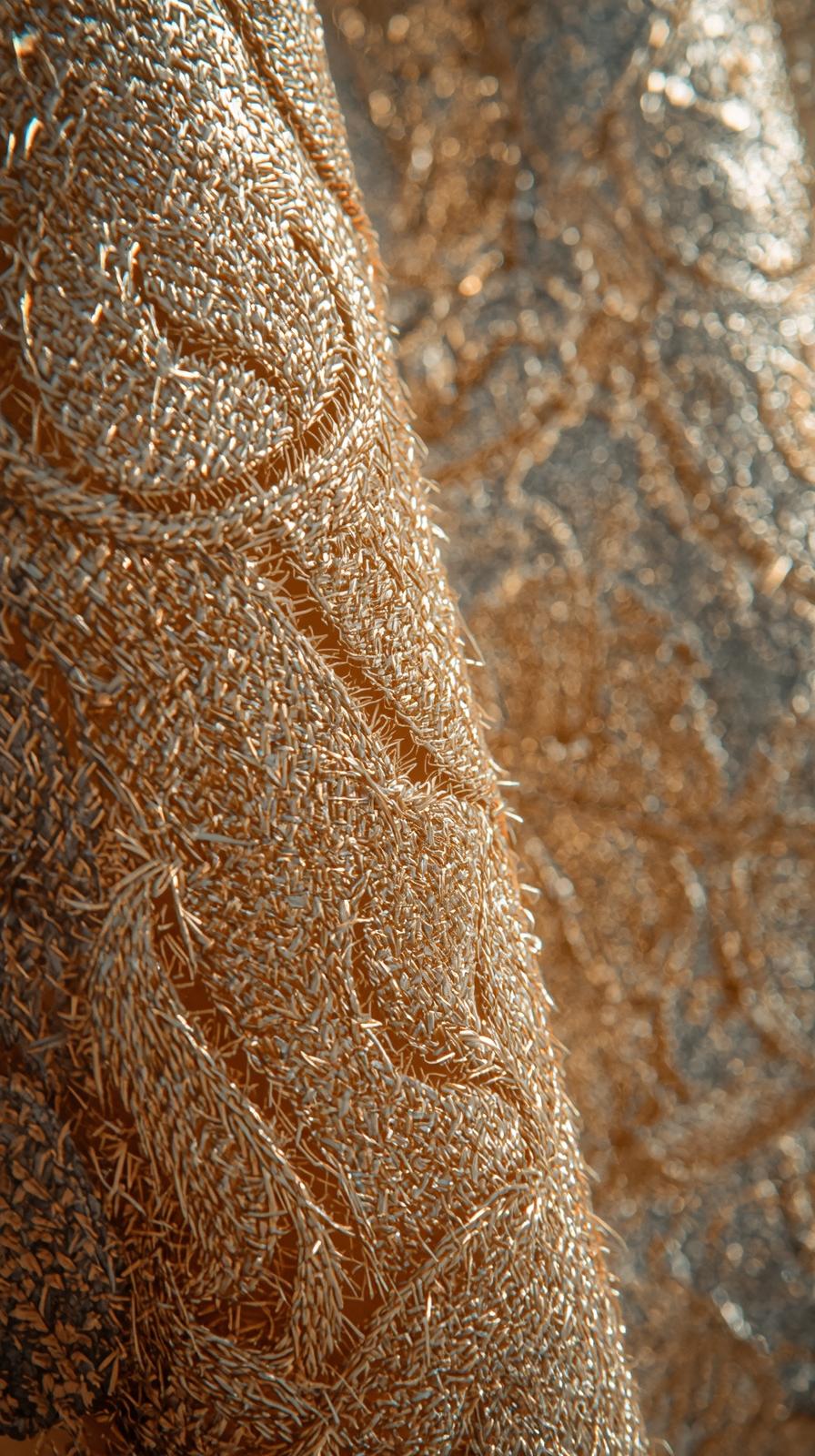 Brocade Metallic Thread Glint