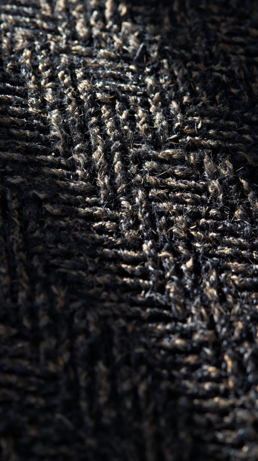 Herringbone Wool Weave Close Up