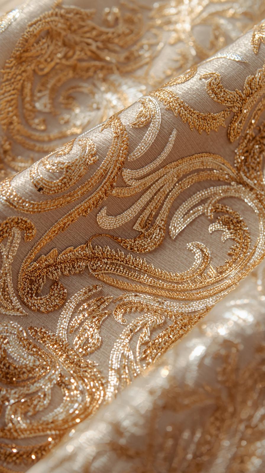 Brocade Metallic Thread Glint
