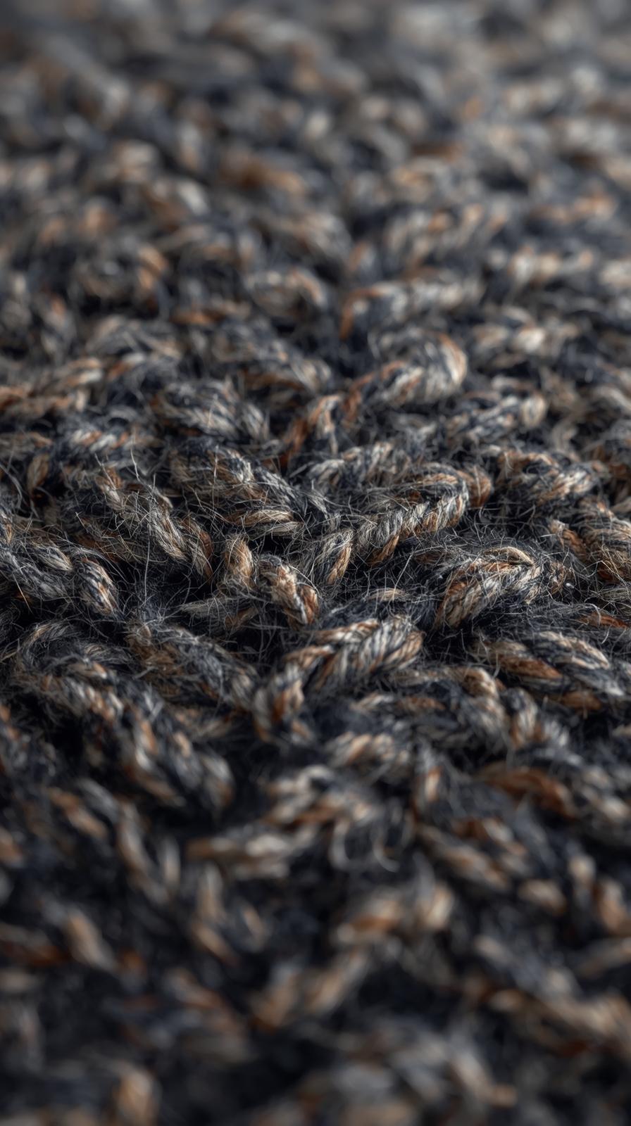 Herringbone Wool Weave Close Up