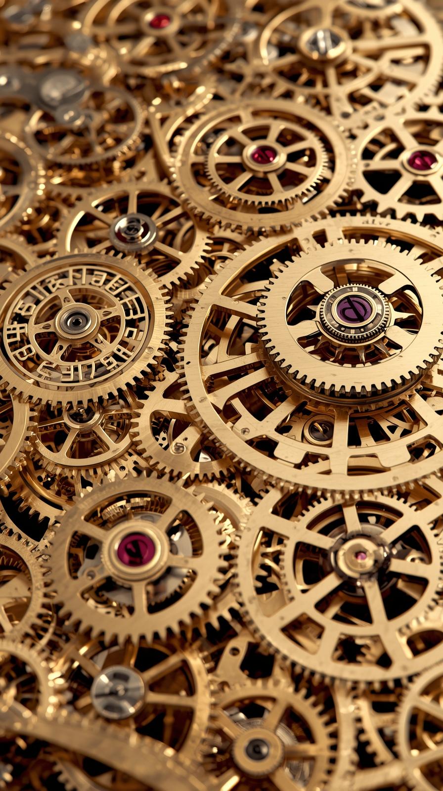 Pocket Watch Gears Pattern