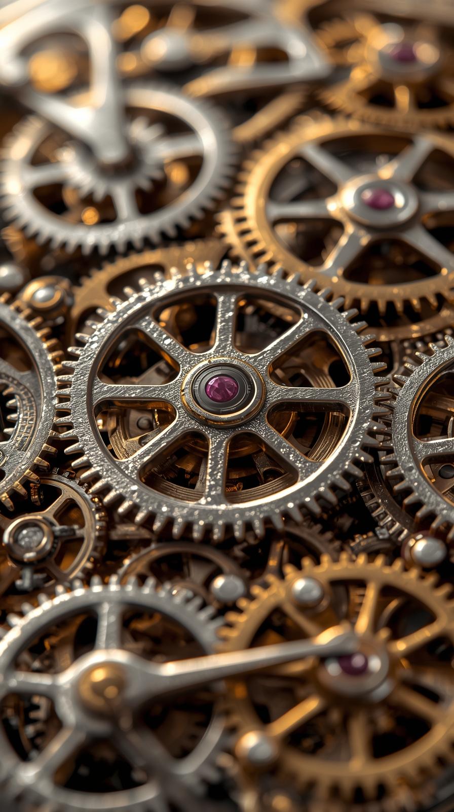 Pocket Watch Gears Pattern