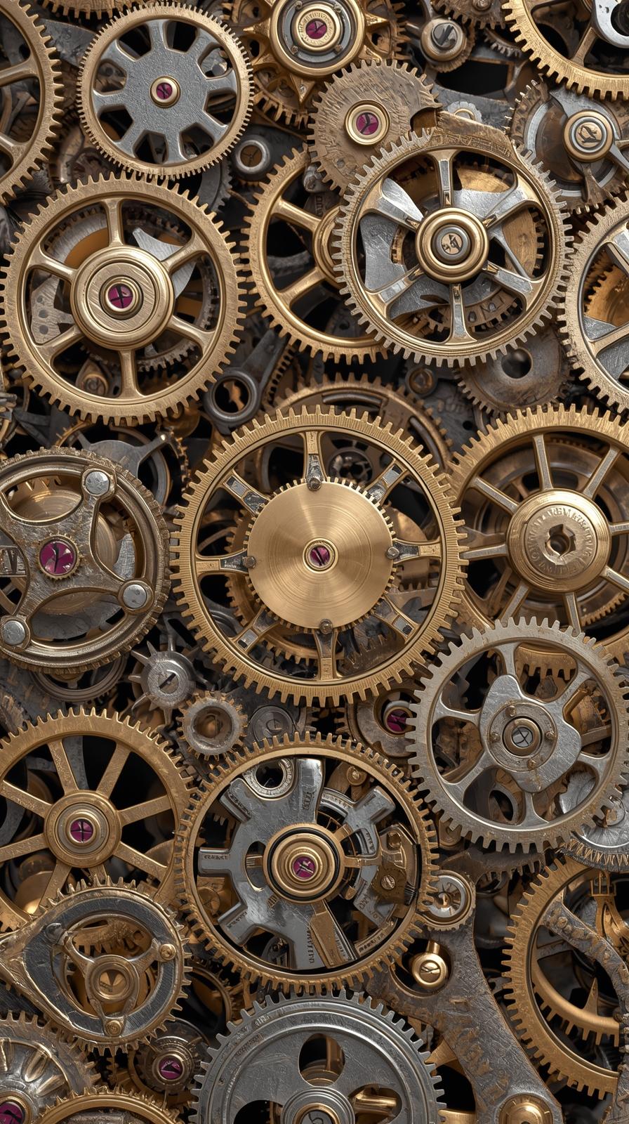 Pocket Watch Gears Pattern