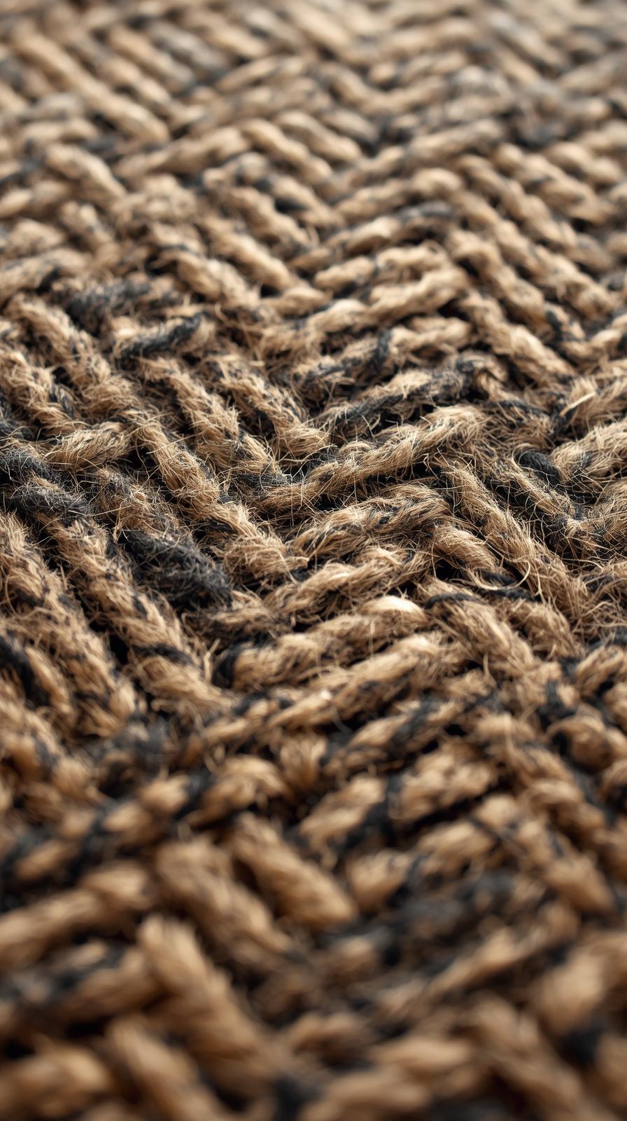 Herringbone Wool Weave Close Up