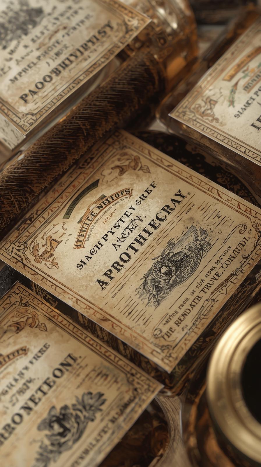 Apothecary Labels And Jars