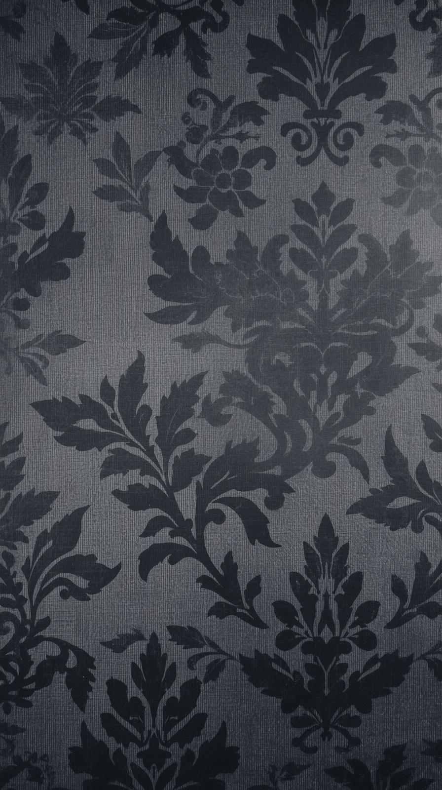 Damask Tone On Tone Charcoal