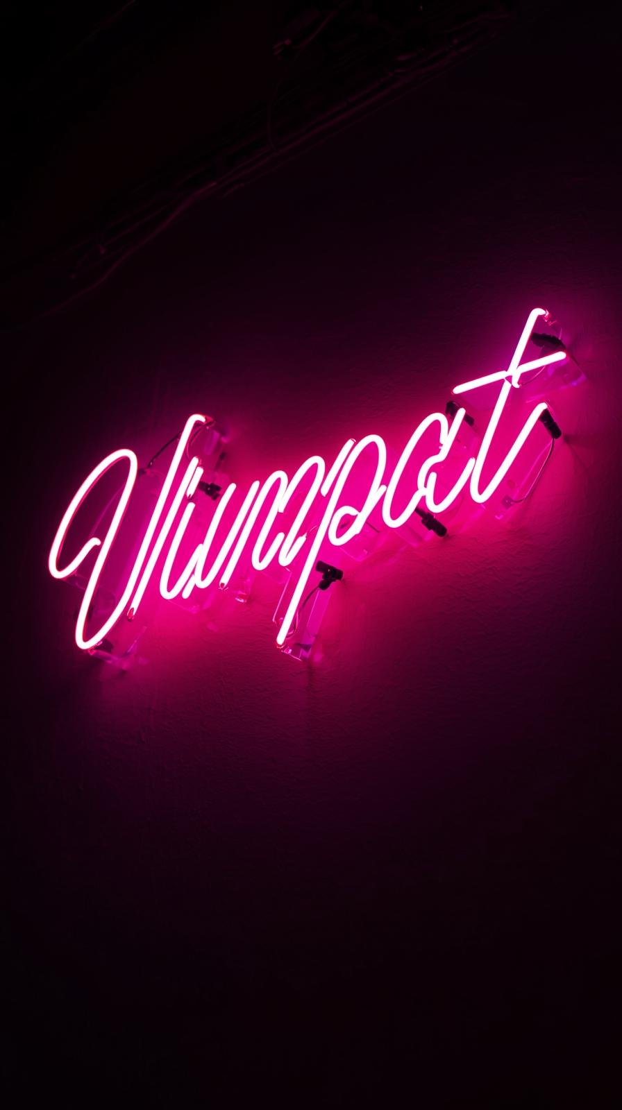 Neon Script Sign Flicker