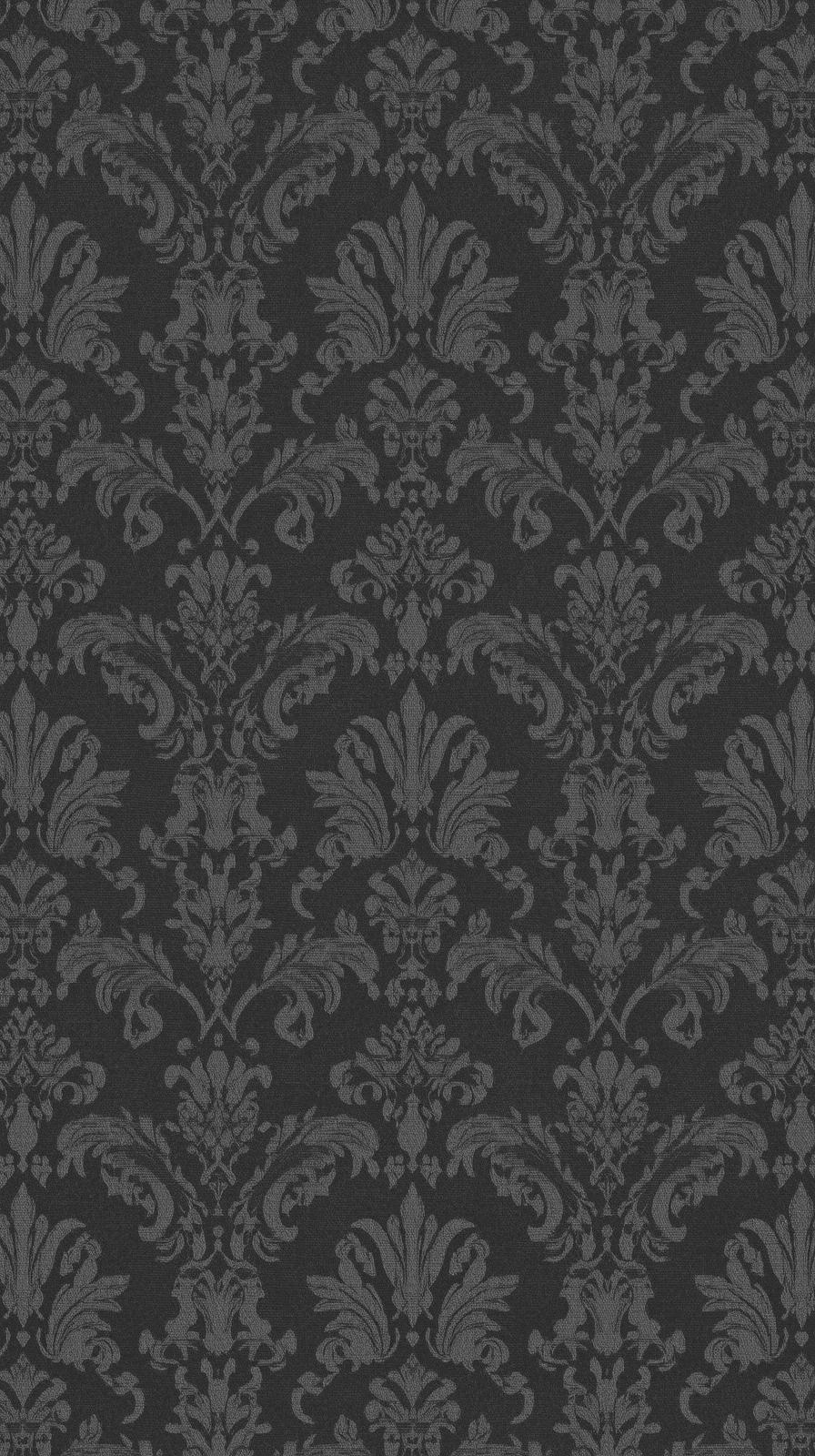 Damask Tone On Tone Charcoal