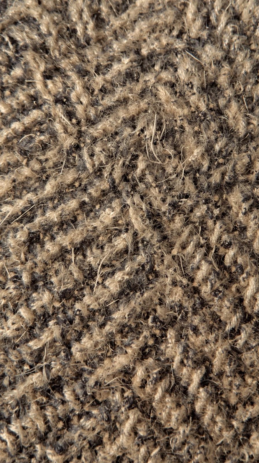 Polka Dots OHerringbone Wool Weave Close Upn Aged